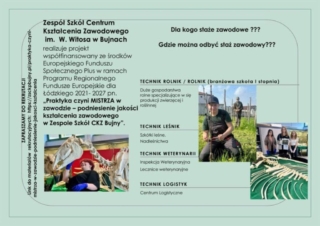 staze3 Zdjęcie przedstawia plakat reklamujący staże zawodowe.